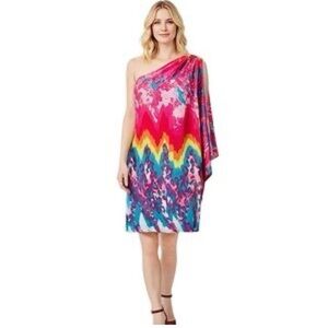 INC International Concepts Pink and Blue Dress